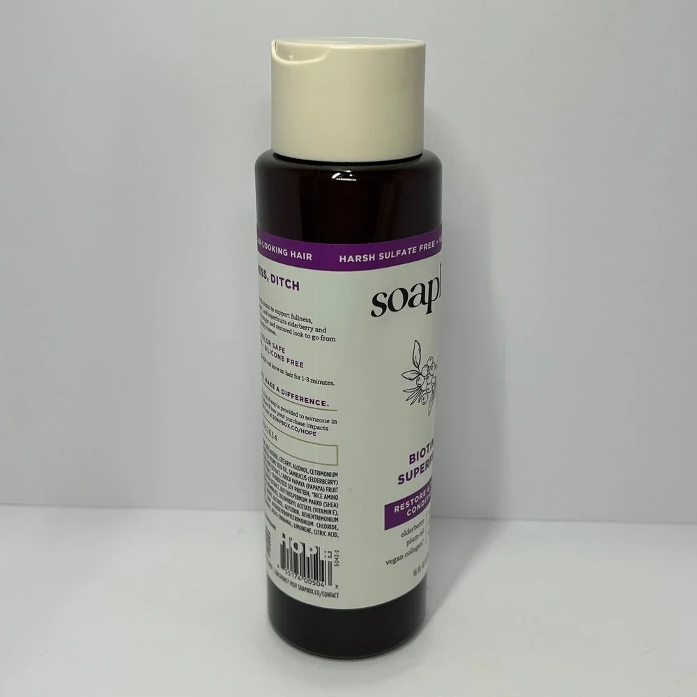 Soapbox‎ Biotin & Superfruit Restore & Volume Conditioner 16oz Vegan Collagen